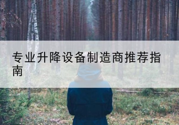 茅箭电动剪叉升降平台厂家-专业升降设备制造商推荐指南